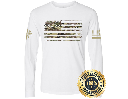 Flag Of Freedom Long Sleeve Shirt-Form Fitting