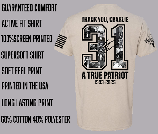 (New Release) Charlie 31 Memorial Shirt, Comfortable, and Premium Quality