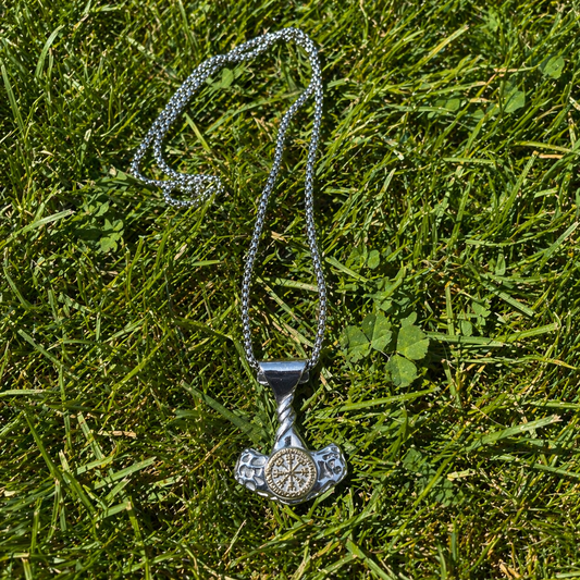 Norse/Viking symbolism Necklace-Viking weapon + symbol
