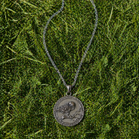Norse/Viking symbolism Necklace-Odin Ravin Necklace