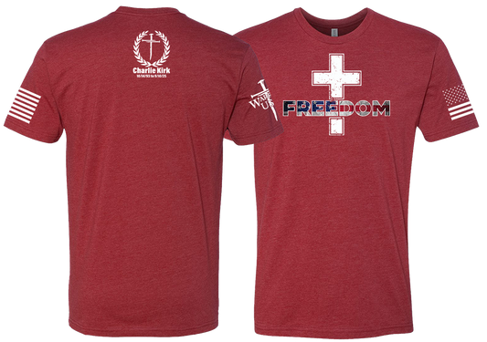 (New Release) (RED) Charlie Shirt Memorial Shirt Freedom Cross Shirt, Comfortable, and Premium Quality