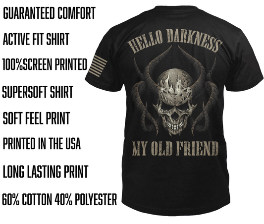 New Release-Hello Darkness My Old Friend, Comfortable, and Premium Quality
