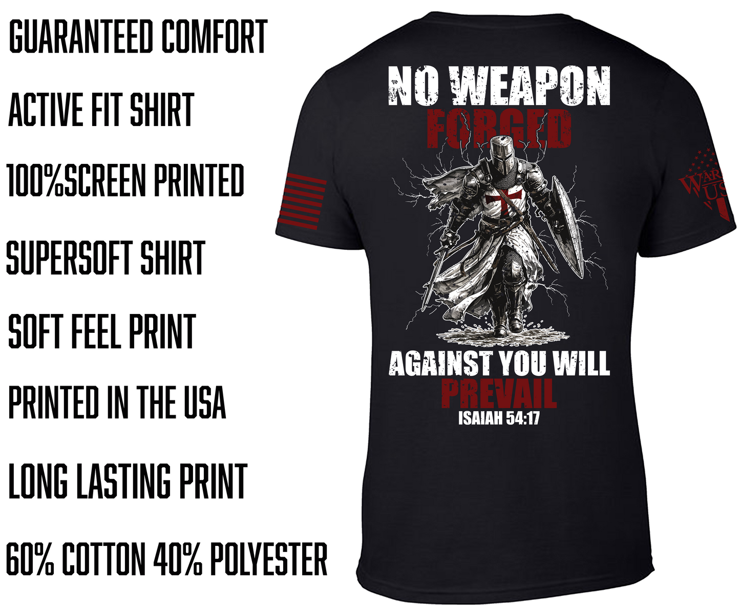 No Weapons Forged , Comfortable, and Premium Quality