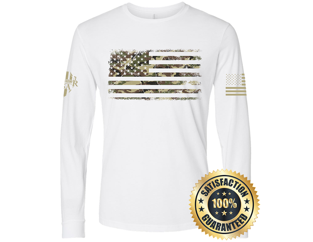 Flag Of Freedom Long Sleeve Shirt-Form Fitting