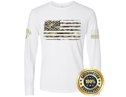 Flag Of Freedom Long Sleeve Shirt-Form Fitting