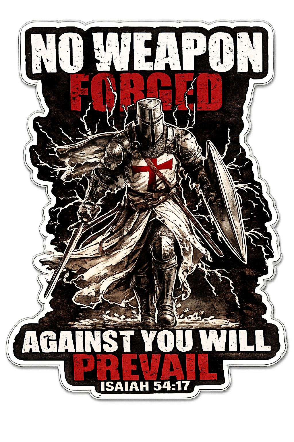 5" x 5" No Weapons Sticker
