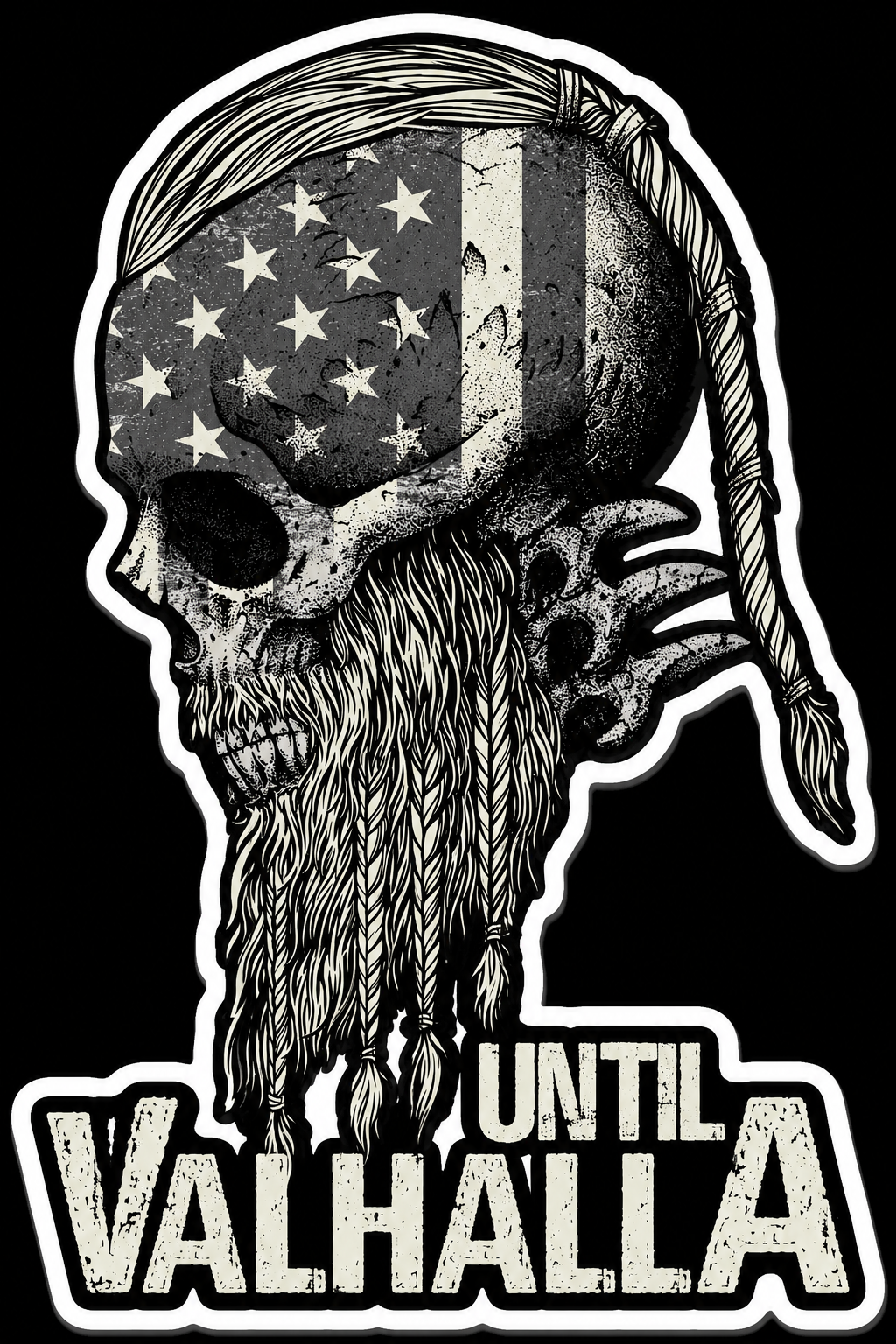 5" x 5" Until Valhalla Sticker