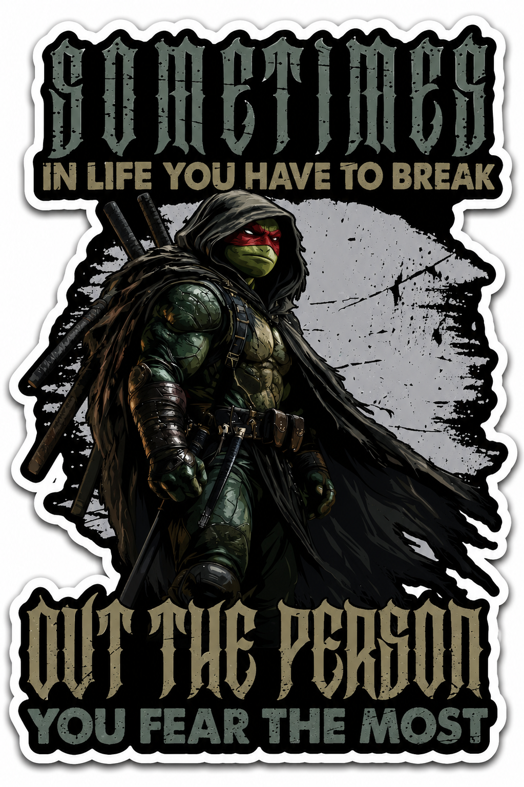 5" x 5" Ninja Turtle Sticker