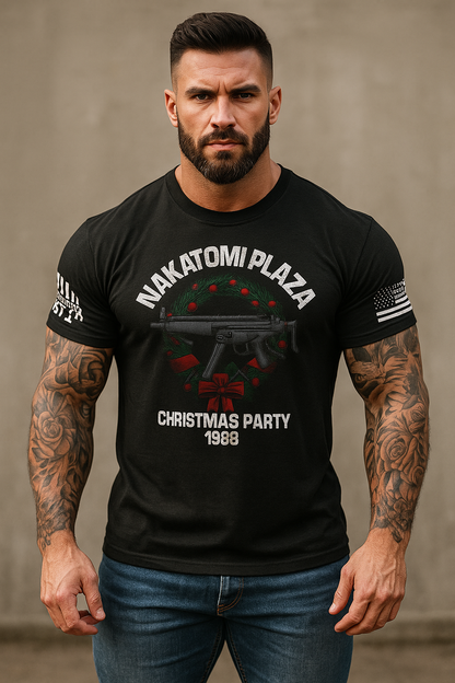 (New Release) Nakatomi Plaza Christmas T-Shirt -Die Hard Edition (Pre Sale) Read Description.