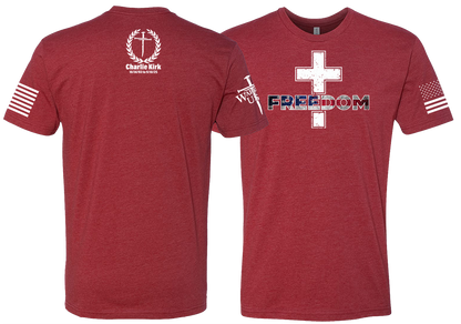 (New Release) (RED) Charlie Shirt Memorial Shirt Freedom Cross Shirt, Comfortable, and Premium Quality