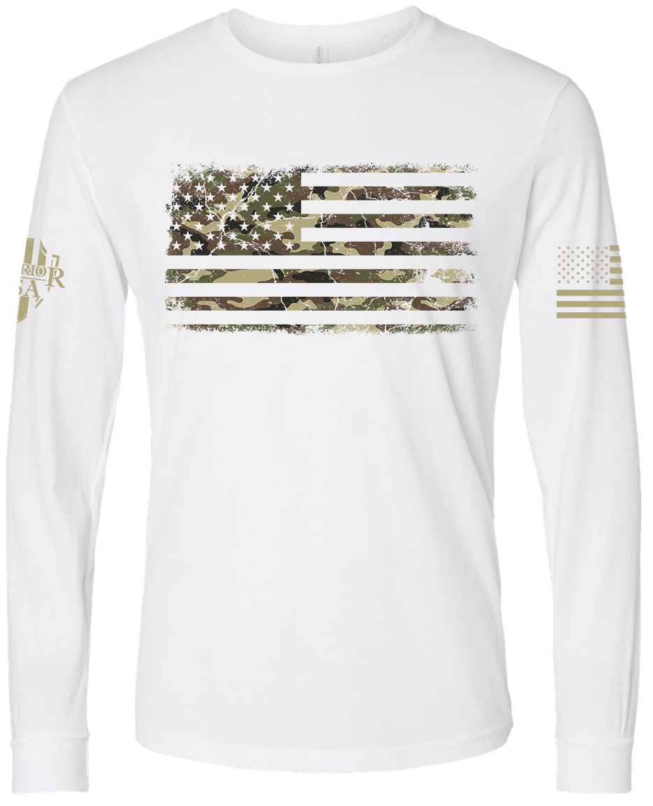 Flag Of Freedom Long Sleeve Shirt-Form Fitting