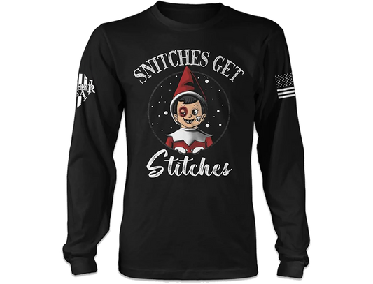 (New Release) Snitches Get Stitches Christmas Long Sleeve T-Shirt - (Pre Sale) Read Description.