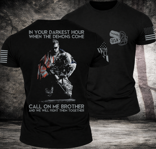 (New Release) In Your Darkest Hour Call On Me  , Comfortable, and Premium Quality (Pre Order)