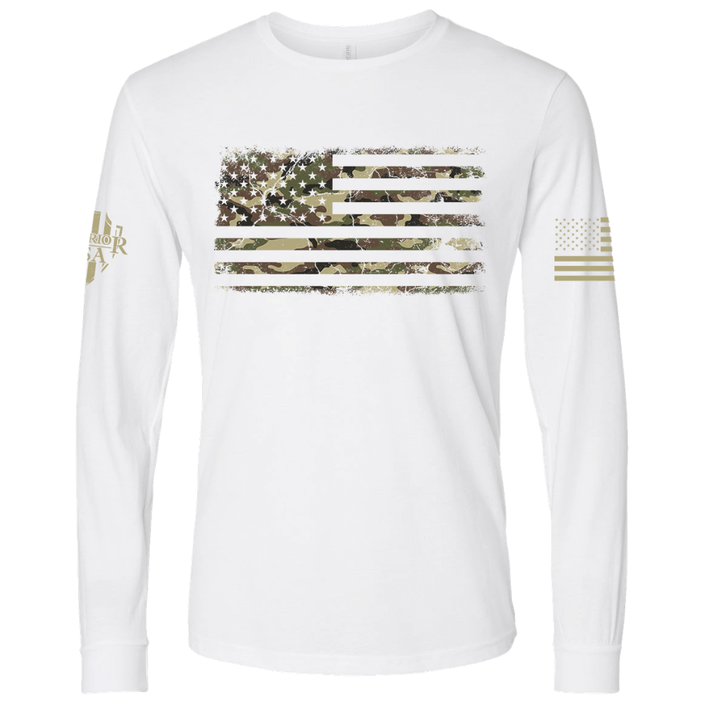 Flag Of Freedom Long Sleeve Shirt-Form Fitting