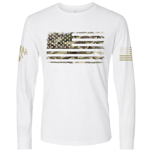Flag Of Freedom Long Sleeve Shirt-Form Fitting