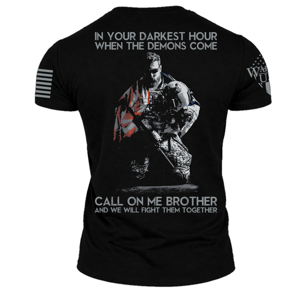 (New Release) In Your Darkest Hour Call On Me  , Comfortable, and Premium Quality (Pre Order)