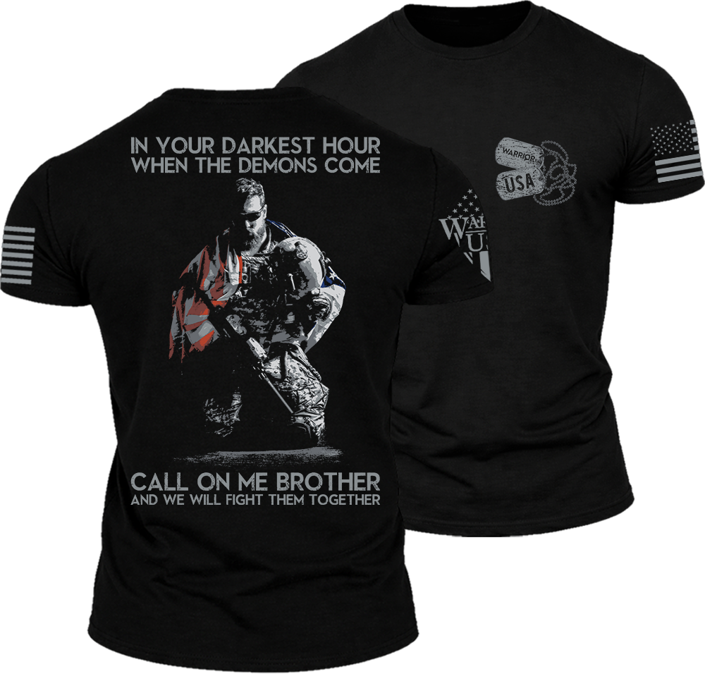 (New Release) In Your Darkest Hour Call On Me  , Comfortable, and Premium Quality (Pre Order)