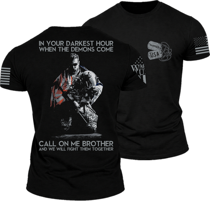 (New Release) In Your Darkest Hour Call On Me  , Comfortable, and Premium Quality (Pre Order)